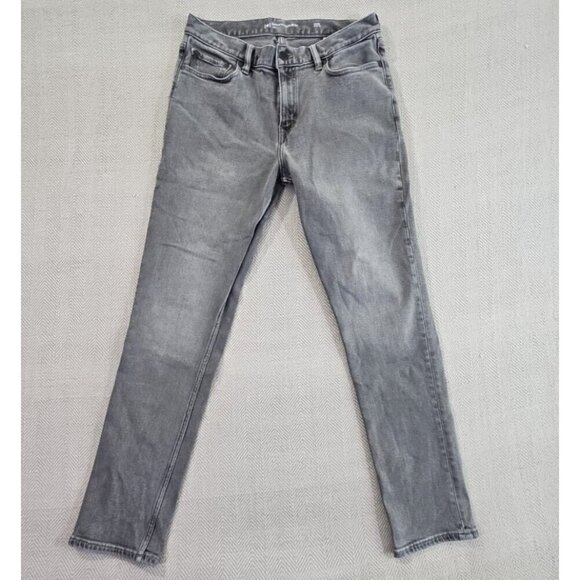 Banana Republic Legacy Stretch Jeans Men’s 33x32 Black Slim Fit Straight Leg EUC - Picture 1 of 15